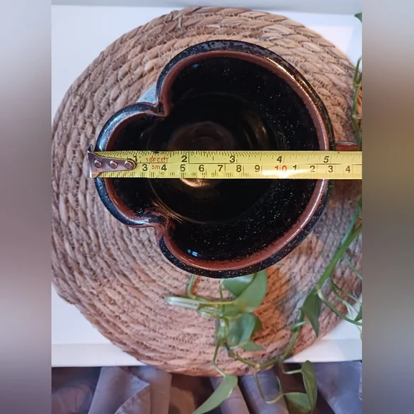 Pottery Handcrafted Heavy Pitcher Artisan Earthenware Unique Cottagecore - Picture 9 of 9